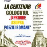 Colocviul „O privire asupra poeziei române”