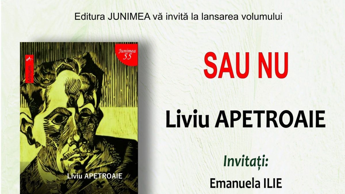 Lansare de carte: SAU NU, autor Liviu Apetroaie