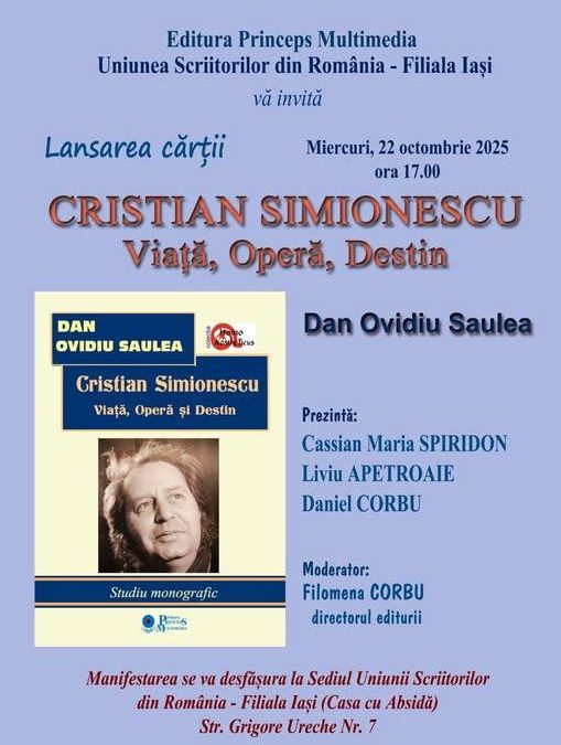 Cristian Simionescu: Viață, operă destin – studiu monografic